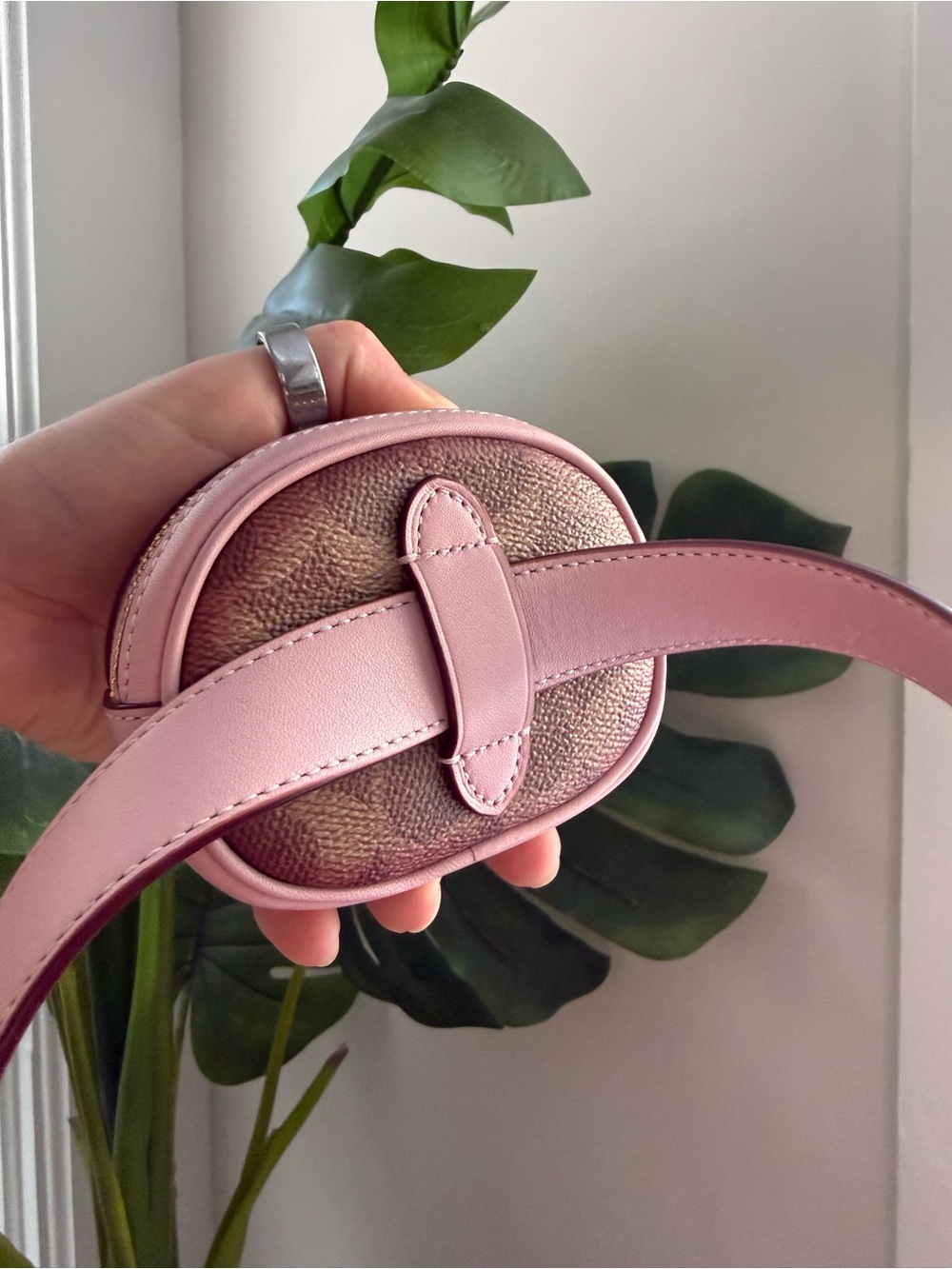 Coach Pink LOVE Signature Belt Bag - Picture 4 of 9